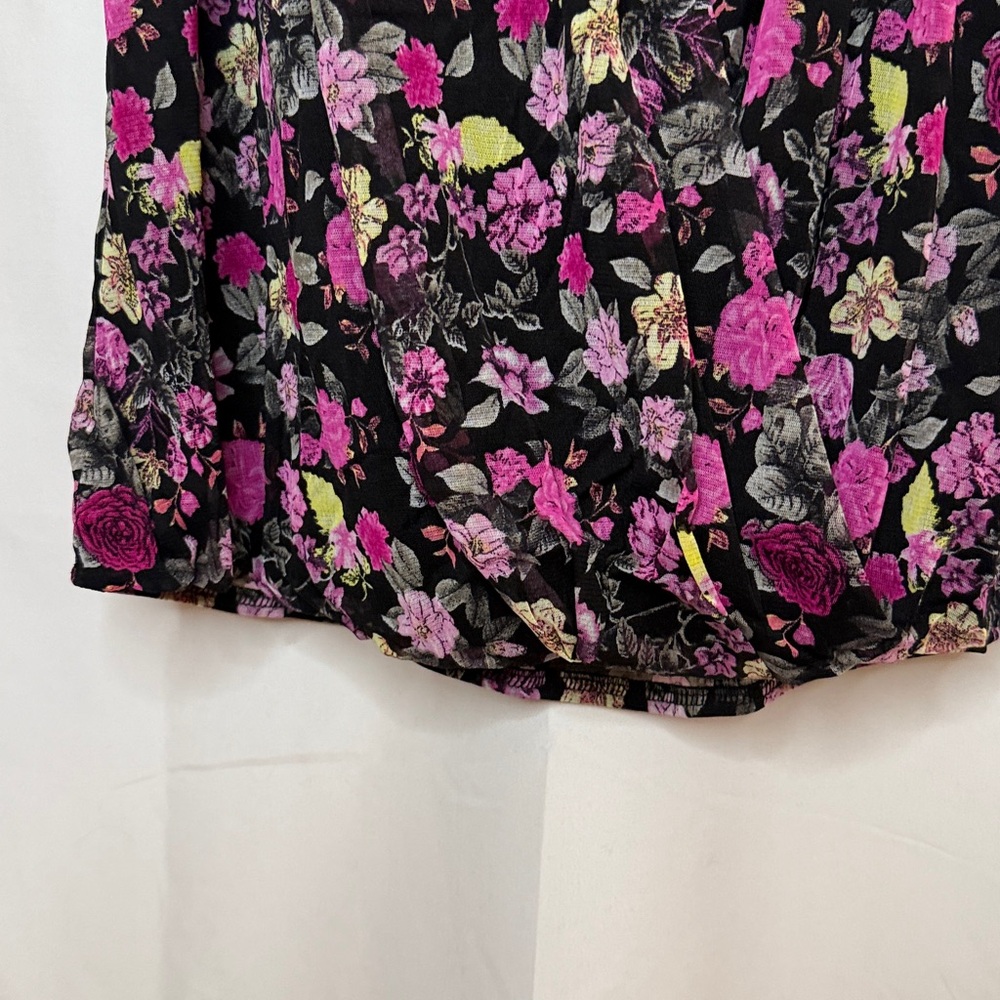 INC International Concepts Floral Sleeveless Wrap Style Tank Top Blouse - Medium - Picture 5 of 12